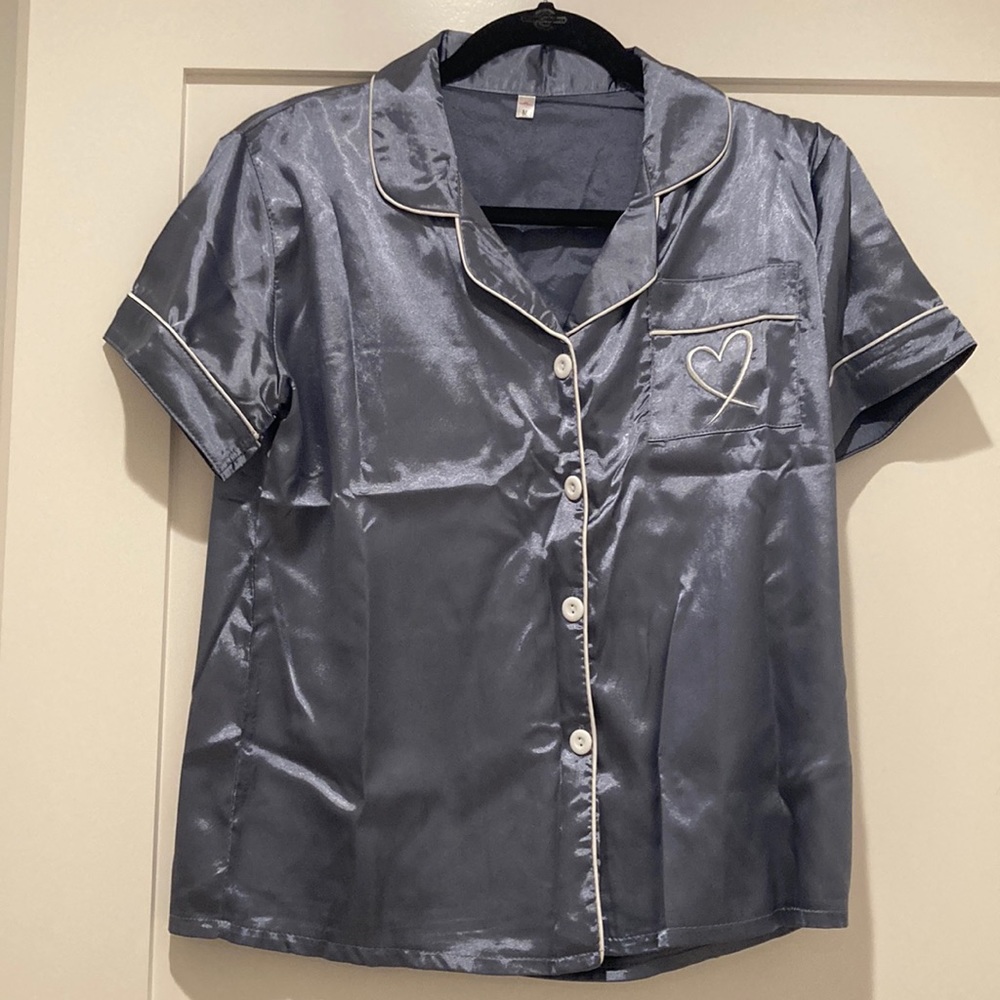 Silvery blue pjs. NWOT